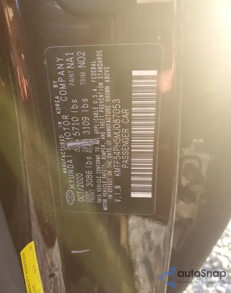2021 Genesis G90 Ultimate from USA, damaged, VIN KMTF54PH5MU087053